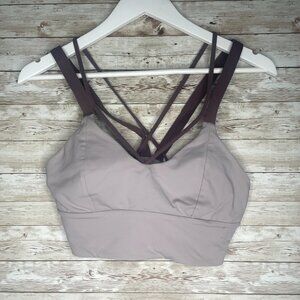 Lululemon 8 Purple Pushing Limits Strappy Sports Bra​​​